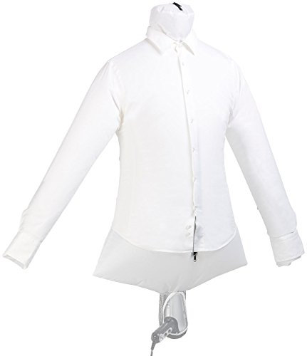 Sichler Haushaltsgeräte Bügelhilfe: 2in1-Reise-Bügelpuppe mit Haartrockner-Aufhängung, trocknet & glättet (Hemdentrockner, Trockner-Bügelpuppe, Reisebügeleisen)