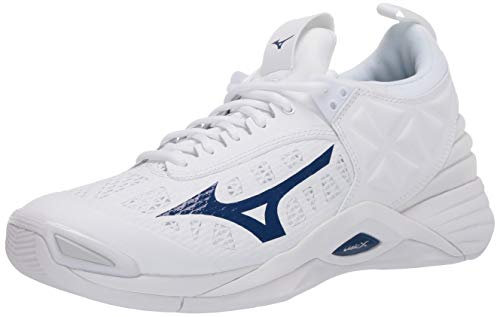 Mizuno Volleybollskor för kvinnor, Vit-marin (0051), 45 EU
