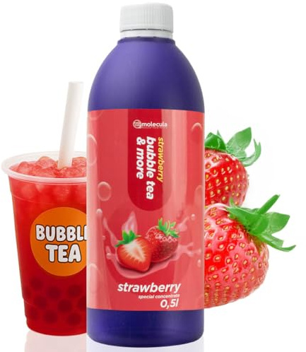 SIROP DE THÉ À BULLES 0,5L CONCENTRÉ DE FRAISE