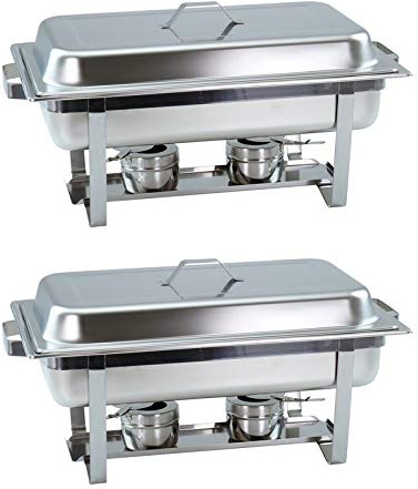 2 Stück Chafing Dish 4331 incl. GN-Behälter 1/1 65mm