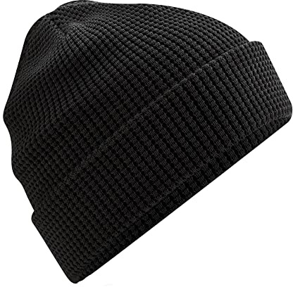 Beechfield Unisex Baskenmütze Beechfield Organic Cotton Waffle Beanie