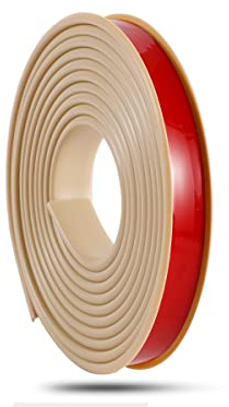 TPE-Kantenband, Furnier-Kantenverkleidung, Arbeitsplatten-Kantenverkleidung, für Tische und Stühle, Möbelrestaurierung oder überall dort, U-Form-Kantenschutz benötigt werden (5 m x 18 mm, Khaki)