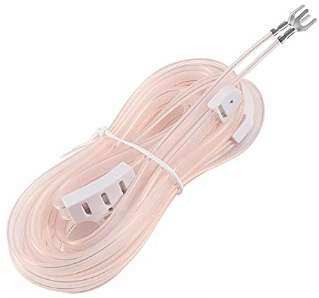 DollaTek Indoor-Dipolantenne T-förmige transparente Antenne Flachantenne UKW-Radioantenne mit 1,5 m Verlängerungskabel für verbesserten UKW-Stereoempfang
