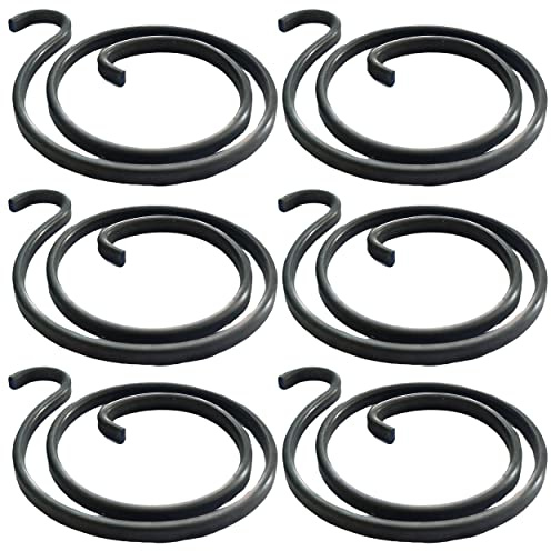Universal Hardware Lot de 6 ressorts de rechange pour poignée de porte, 2 tours, 2 mm, ressort hélicoïdal en métal pour poignées à levier, réparation de porte, pièces de rechange pour meubles de porte