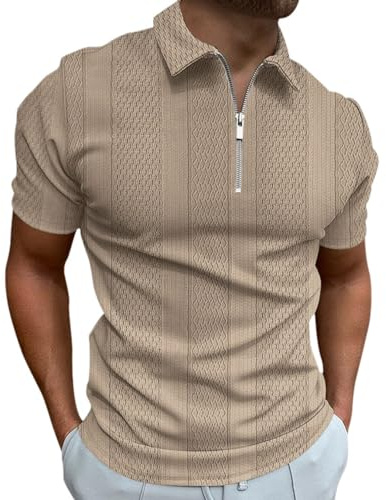 Polo Shirts for Men UK Summer Short Sleeve Breathable Quick Dry Golf Tennis Tops Button Front Polo Shirts Casual Sport Shirt Basic Regular-Fit Golf Shirts Sports T Shirts for Men Adult Top
