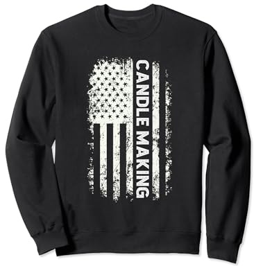 US Flag Candle Maker Candle making Handmade Candle Sweatshirt