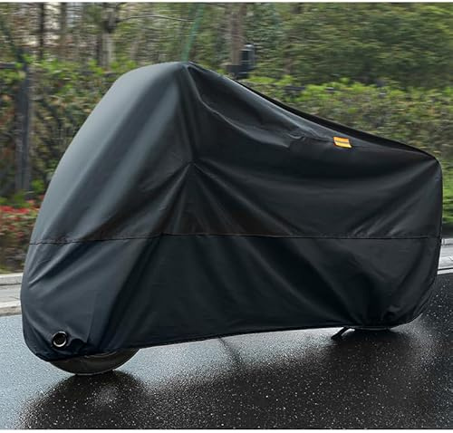 Motorradabdeckung, für Yamaha Tenere 700 Rally Edition 2022, Staubdicht Wasserdichten Kratzer Moped Abdeckung Beständiges, UV-Beständiges Motorrad Schutzhülle,Black