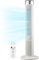 PureMate 40-inch Tower Fan, Oscillating Standing Fan with Remote, 3 Speeds, LED Display, 3 Operational Modes, 7.5-Hour Timer, Portable 45W Quiet Floor Bladeless Fan for Bedroom & Home