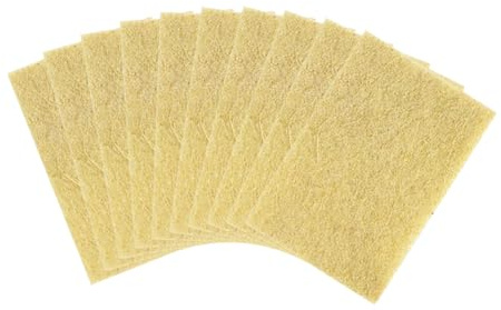 Natural Scouring Pads Biodegradable Scrubbing Pads for Kitchen Cleaning, Dishes, and Pots - Sisal hemp Fiber Scrub Pads for Dishes - Non Scratch Scouring Pads for Pots and Pans (10 Pack)