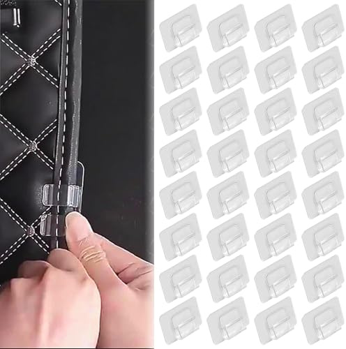 40 Stück Automatten Halter und Befestigungsaufkleber für Auto-Fußmatten, Mehrzweck Automatten Befestigungsschnallen und Clips