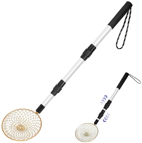 Pelle à glace pour la pêche sur glace, longue louche réglable en métal | Accessoires et équipement de pêche sur glace amovibles