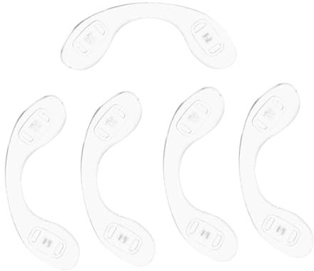 Healeved 4 Sätze Sonnenbrille Anti-brillenhalter Ohrhaken Für Brillen Gläser Brillenzubehör Brillen Ersatzteile Fahrradbrille Brillenband Nase Rutschfeste Pad Bequemes Nasenpad 5 Stück * 4