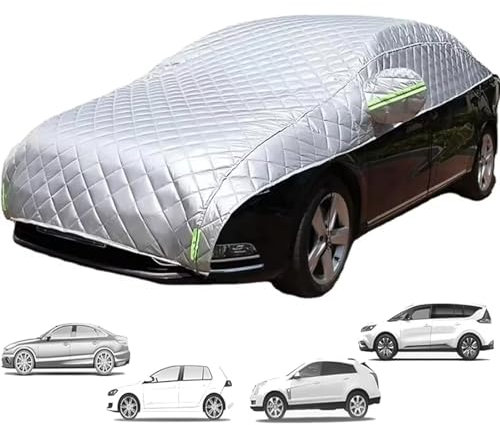 Autoabdeckung für Smart Cabrio Forfour Fortwo Roadster City Coupe Hagelschutz-Halbgarage Anti-Hagel Auto Abdeckplane Winter wasserdichte staubdichte Autoabdeckung für den Außenbereich(Size:Cabrio)