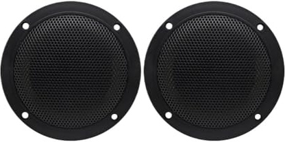 LCQSYE Enceintes de Voiture Enceintes étanches 4 Pouces 160 W 2 Voies pour Bateau, pour Salle de Bain, Camping-Car, Spa, Musique résistante aux UV, avec Montage encastré Parleur Tweeter de Voiture