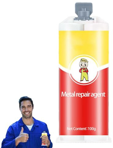 Adhesivo de metal para conexiones estables, impermeabilización industrial para cemento acrílico, electrodomésticos y pegamento de metal de acero inoxidable, resistente al calor, pegamento mágico para