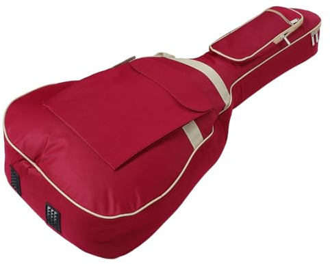 HEMOTON Housse pour Guitare Acoustique Housse Rembourrée et Imperméable Oxford avec Bandoulière et Poignée pour Transport Facile