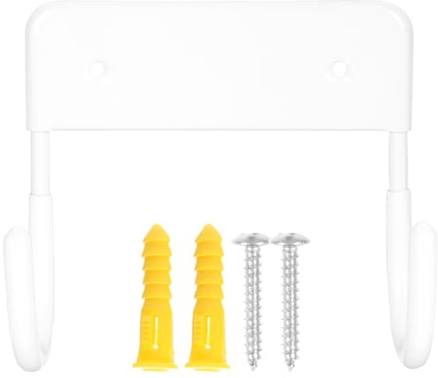 BESPORTBLE Support Mural pour Table à Repasser Blanc Crochet Robuste de Rangement Mural pour Planche à Repasser pour Fer et Planche Installation Facile par Vis pour Buanderie et Salle de