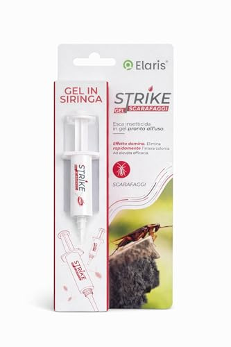 Ossian Strike Gel Scarafaggi 10 gr – Insetticida Esca Gel Blatte Scarafaggi con Effetto Ritardato | Elimina Intera Colonia | Uso Interno ed Esterno | Sicuro per Bambini e Animali Domestici