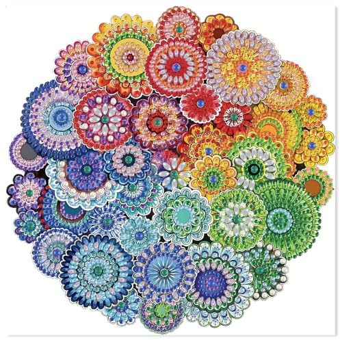 JKKKKKK Diamond Painting Blumen Diamant Painting Erwachsene 5D Pearl Painting Diy Mandala-Kunst Ausgefallene Diamond-Painting Set Geeignet Als Geschenk und Als Wanddeko 30x30cm