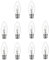 Lot de 10 x 18 W = 25 W 240 V BC B22 à baïonnette Basse Énergie de qualité Eco Halogène Clair ampoules flamme