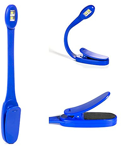 Gifts for Readers & Writers Lampe de Lecture Flexilight Xtra | Lampe LED à Clip | Torche de Lecture pour Enfants et Adultes | Lire au Lit | Accessoire de Lecture | Cadeau pour Lecteurs (Bleu)