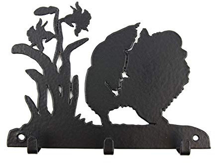Tierisch-tolle Geschenke Pomeranian - Zwergspitz Leinengarderobe - Schlüsselbrett - Garderobe mit Hundemotiv