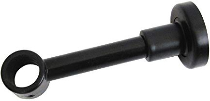 prodecoshop Wandhalterung für Gardinenstangen, Träger für Vorhangstangen, für Stangen Ø 20 mm (schwarz)