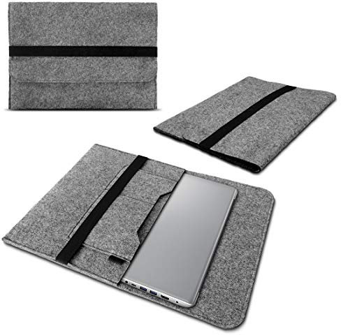 NAUCI Schutzhülle kompatibel für Lenovo Yoga Slim 7 / 7i / 7i Pro / 9iFilz Tasche Sleeve Hülle Laptop Cover Notebook Case 14/14,5 Zoll, Farbe:Grau