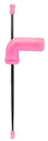 Amini Bierschnorchel Bierspender Bier Schnorchel Bong Trichter mit Ventil Knick Getränkeschnorchel Bier Rohr Trichter Schnorchel Getränk Werkzeug für Biertrinkspiele, Frühlingsferien, Partys (Rosa)