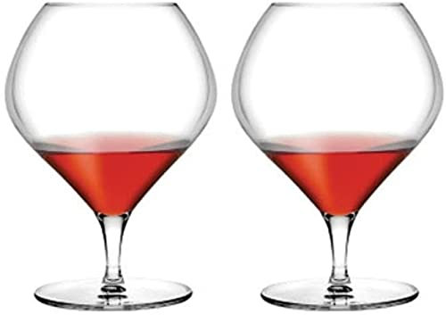 ZRDSZWZ Juego de 2 copas de vino tinto, exquisitas copas de cristal hechas a mano, adecuadas para fiestas de cumpleaños o Navidad (color: B)
