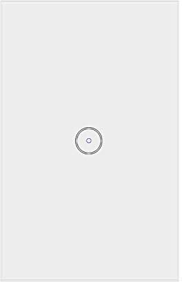 Jinvoo ZigBee 3.0 Interruttore della luce intelligente 1 banda 10A Funziona con Alexa Assistente Google Telecomando Necessita di hub filo neutro Richiesto CE certificato REACH Bianco (1 confezione)