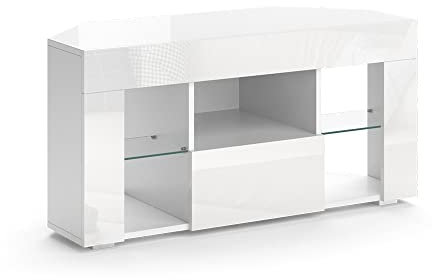 Vicco mobile tv Denver, Bianco lucido, 100 x 50 cm