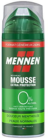 Mennen Mousse à Raser Mentholée Sans Alcool Fraîcheur Tonifiante 250ml