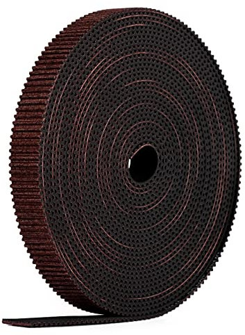 iMetrx GT2 Correa 6 mm Belt 3D Impresora 5M Correa dentada Premium Fibra de Vidrio Tracción Resistente al desgaste Superficie del diente de nylon marrón