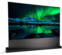 Lumene Écrans de Projection motorisés de Sol Eden Extra Bright UST - 92 Pouces Autoportant, Électrique Rétractable, ALR CLR, 4K UHD, Home Cinéma Portable, Écran pour Projecteur Ultra-Courte Focale