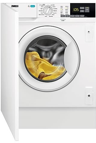 Zanussi 8kg 1400rpm Integrated Washing Machine - White, (ZW84PCBI)