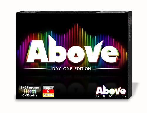 Above - Day One Edition - Das smarte Kartenspiel für schnelle Strategen! Leichte Regeln, hochwertiges Design und absolutes Suchtpotenzial! Ab 6 Jahren