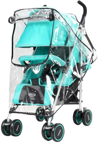 GHEART Komfort Regenverdeck mit Fenster, Regenverdeck für buggy, Kinderwagen Windschutz für Regen und Wind, Universal Regenschutz für Kinderwagen, Kinderwagen Regenschutz, Gute Luftzirkulation