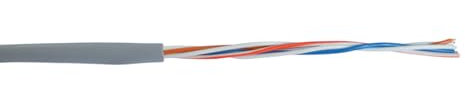 MICRO TEK Cavo telefonico TRR 2 coppie + T diametro esterno 4.9mm da 100m - CTX2CP0T00
