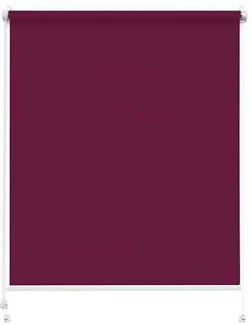 Rettika Sichtschutz Rollo ohne Bohren - Violett, Breite: 140cm, Höhe 150 - Rollos für Fenster ohne Bohren, Fenster rollos für innen, Jalousien zum Klemmen, Klemmrollo