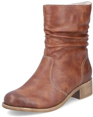 Rieker Damen Klassische Stiefeletten 76581, Frauen Stiefeletten,halbstiefel,Kurzstiefel,uebergangsschuhe,uebergangsstiefel,braun (24),37 EU / 4 UK