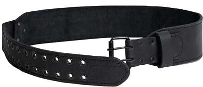 OX Tools Ultimate 3 Inch Leather & Nylon Large Tool Belt, Top-Grain Leather & Kevlar® Reinforcements, U268702