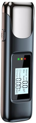 Alkoholtester, Promillemessgerät Mit LCD-Display, Hochpräziser Alkoholmessgerät Aufladbar Alkoholtester Polizeigenau Mit Digitaler LCD-Anzeige, Tragbarer Sensor Atemalkoholtester Für Den Heimgebrauch