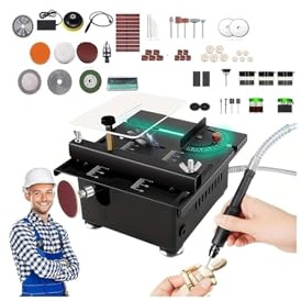 Oasisony Mini Table Saw for Crafts, Multi-Functional, 0-16mm Cutting Depth, Portable, 0-90° Angle Adjustable, for Wood, Plastic, Acrylic Cutting (200w Upgraded)
