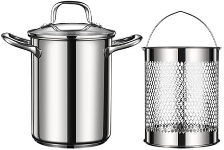 LfrXtra Grandes Fryers Profundas Freír Freedoras Grasa Profunda Fryers Adecuadas para Cocina Freír Pollos Carne Camarones Pescado Carne