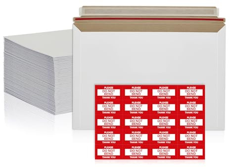 Paquete de 100 sobres de cartón autoadhesivos de 6.5 x 4.5 pulgadas para fotos, documentos, tarjetas comerciales, monedas, sellos, tarjetas de felicitación