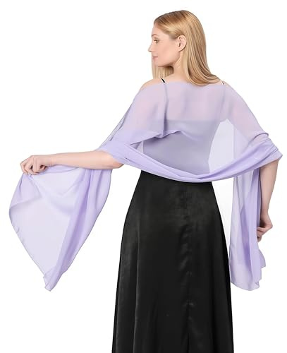 YKDLLF Pañuelo Cuello Mujer Fulares para Mujer Elegante Foulard Silk Scarf Women Orange Shawl Stain Neckerchief Head Wrap Thin Beach Scarf Vintage Bridal Shawl Chiffon (morado claro)