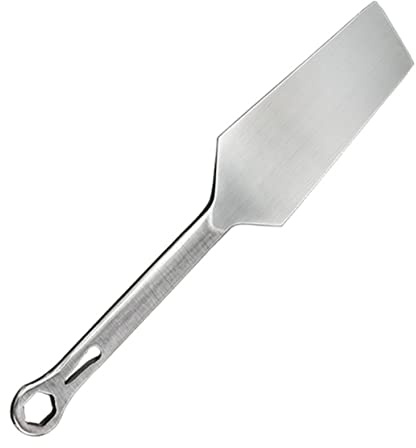 NUOBESTY Edelstahl Maurerkelle Spachtel Spachtelmasse Schaber mit Ergonomischem Griff Langlebige Gipskelle für Maurerarbeiten und Renovierung