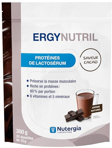 Nutergia Ergynutril Protéines de lactosérum cacao - 300g