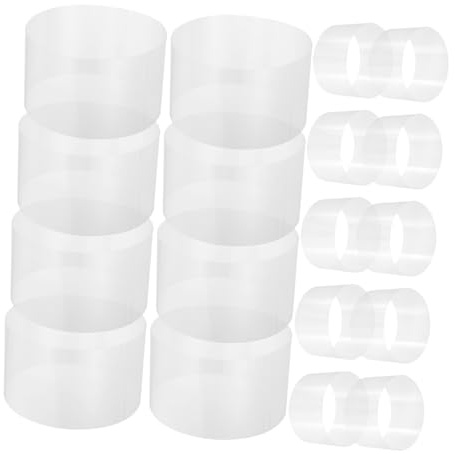 Zerodeko 100 Sheets Transparent Self Adhesive Cake Collar Thick Acetate Strips for Mousse Cake Decorating Birthday Wedding Party Baking Wrap